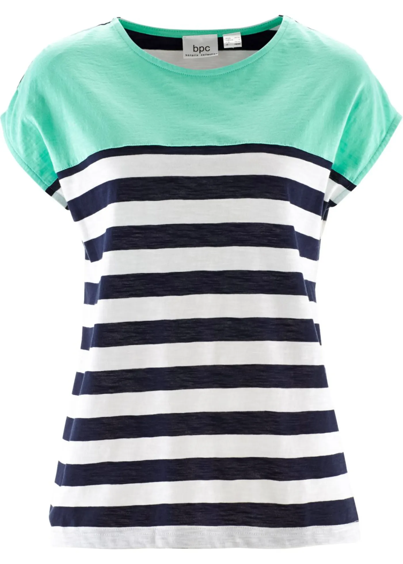 Mujer bonprix bonprix Camiseta con hilo flameado y manga corta