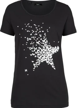 Mujer bonprix bonprix Camiseta con hilo flameado y manga corta