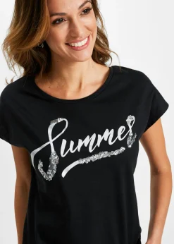 Mujer bonprix bonprix Camiseta con lentejuelas