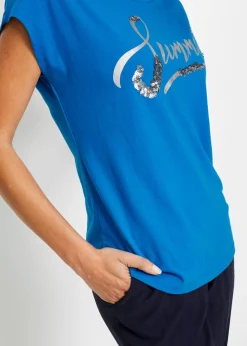 Mujer bonprix bonprix Camiseta con lentejuelas