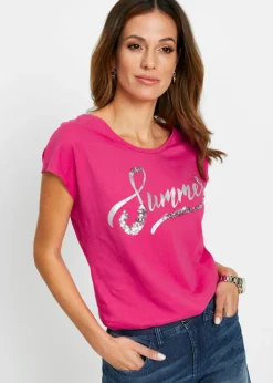 Mujer bonprix bonprix Camiseta con lentejuelas