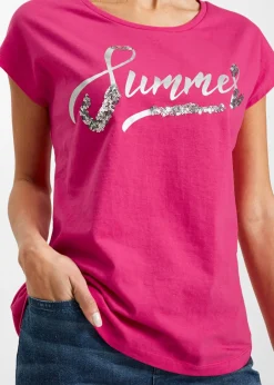Mujer bonprix bonprix Camiseta con lentejuelas