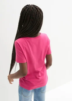Niños bonprix bonprix Camiseta con lentejuelas que cambian de color para niñas de algodón orgánico