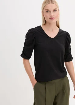 Mujer bonprix bonprix Camiseta con mangas abullonadas