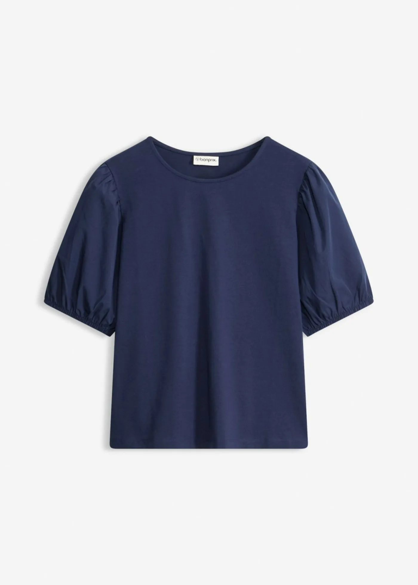 bonprix bonprix Camisetas|Novedades>Camiseta con mangas abullonadas Azul marino