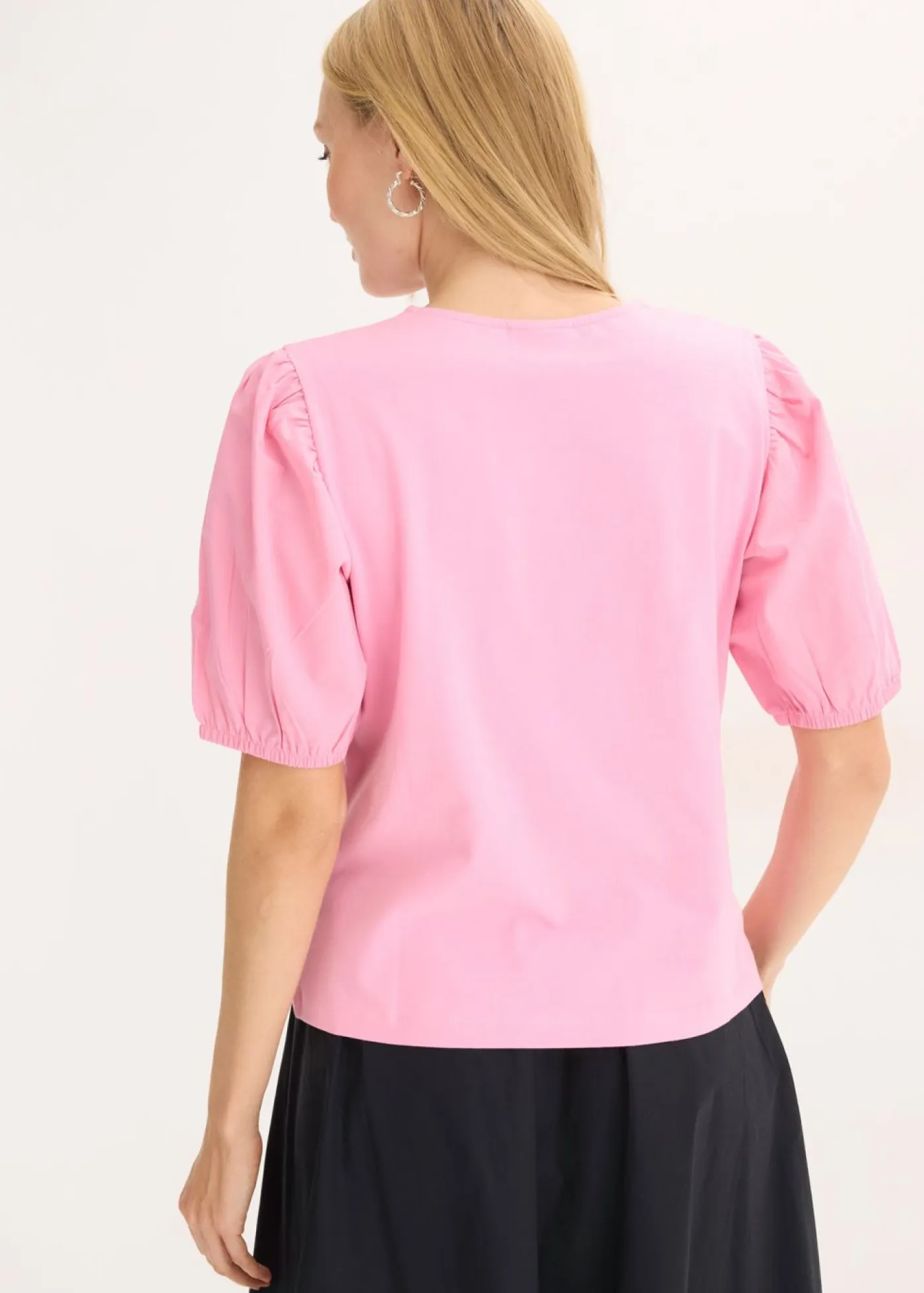 Mujer bonprix bonprix Camiseta con mangas abullonadas