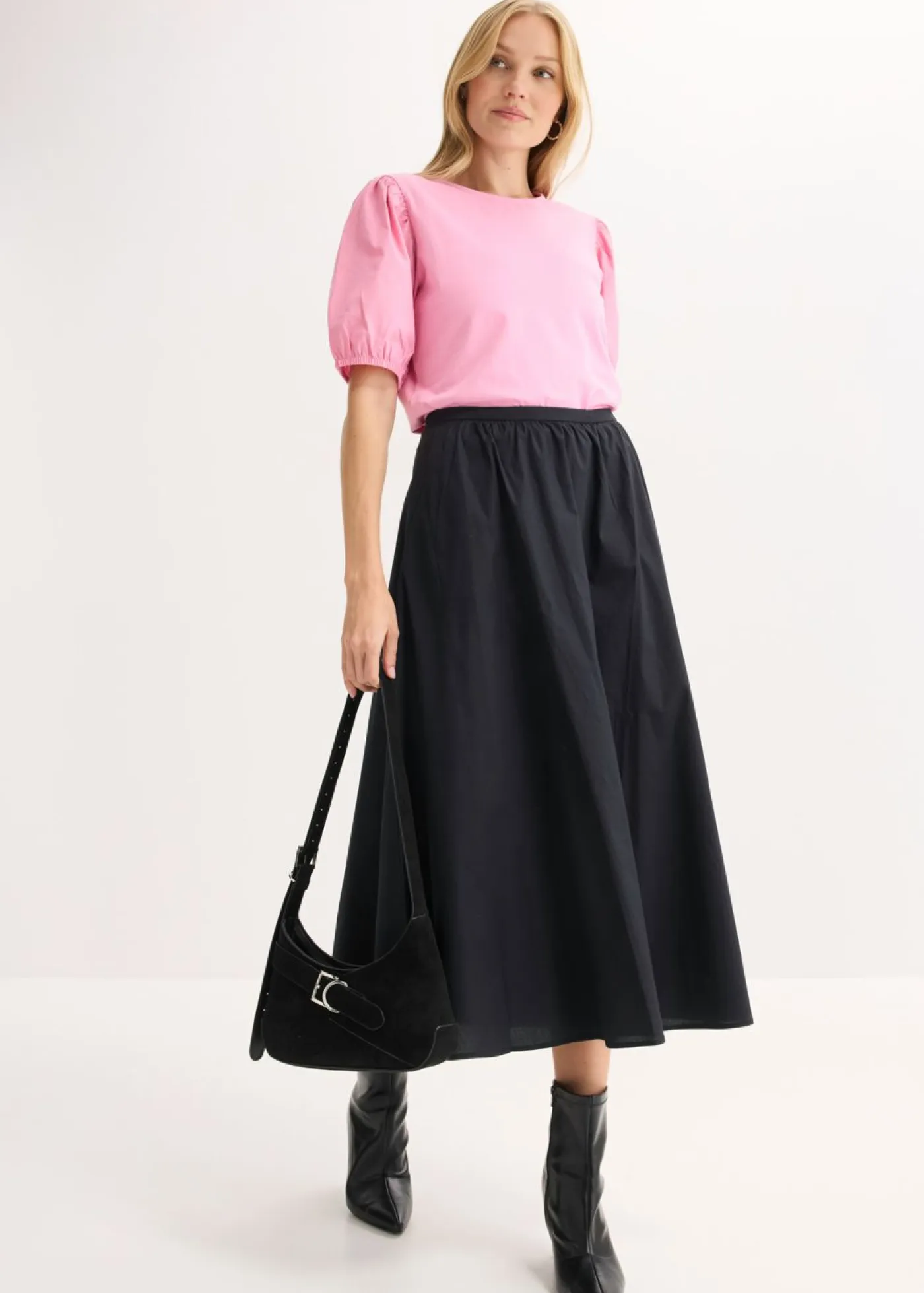 Mujer bonprix bonprix Camiseta con mangas abullonadas