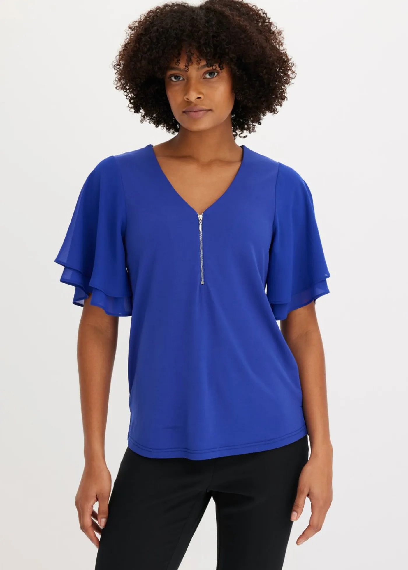 Mujer bonprix bonprix Camiseta con mangas de gasa