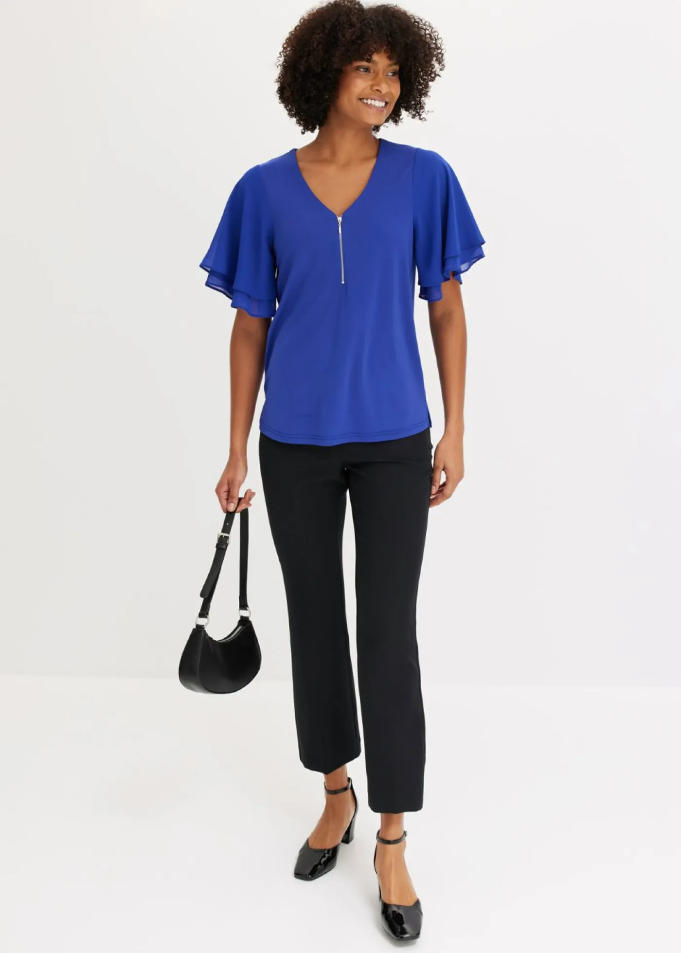 Mujer bonprix bonprix Camiseta con mangas de gasa