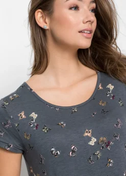 Mujer bonprix bonprix Camiseta con mariposas