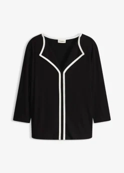 Mujer bonprix bonprix Camiseta con panel en contraste