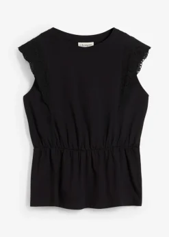 Mujer bonprix bonprix Camiseta con patrón calado