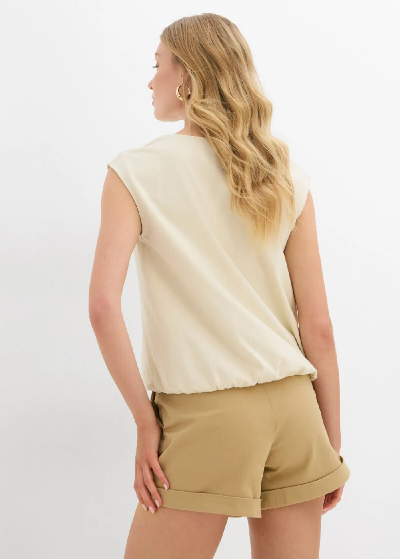 Mujer bonprix bonprix Camiseta con puños elásticos