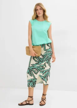 Mujer bonprix bonprix Camiseta con puños elásticos