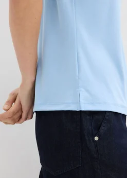 Mujer bonprix bonprix Camiseta con ribete de satén