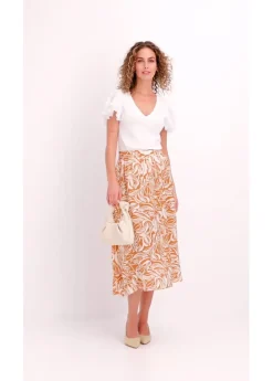 Mujer bonprix bonprix Camiseta con volantes