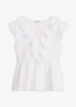 Mujer bonprix bonprix Camiseta con volantes