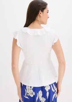 Mujer bonprix bonprix Camiseta con volantes