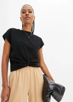 Mujer bonprix bonprix Camiseta corta de algodón orgánico puro