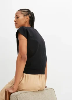 Mujer bonprix bonprix Camiseta corta de algodón orgánico puro