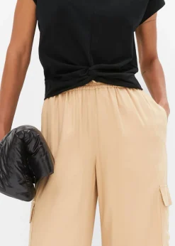 Mujer bonprix bonprix Camiseta corta de algodón orgánico puro