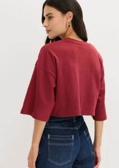 Mujer bonprix bonprix Camiseta corta de algodón orgánico puro