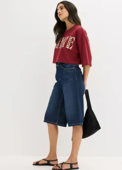 Mujer bonprix bonprix Camiseta corta de algodón orgánico puro