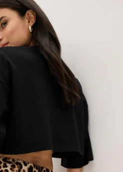 Mujer bonprix bonprix Camiseta corta de algodón orgánico puro