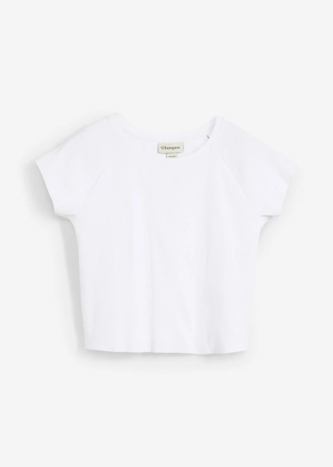 Mujer bonprix bonprix Camiseta corta de canalé