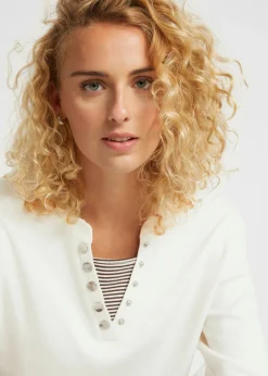 Mujer bonprix bonprix Camiseta de algodón 2 en 1 con manga larga