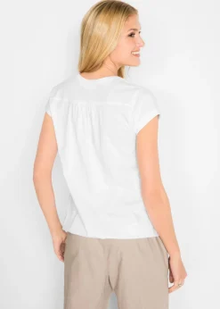 Mujer bonprix bonprix Camiseta de algodón con manga corta