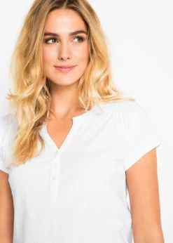 Mujer bonprix bonprix Camiseta de algodón con manga corta