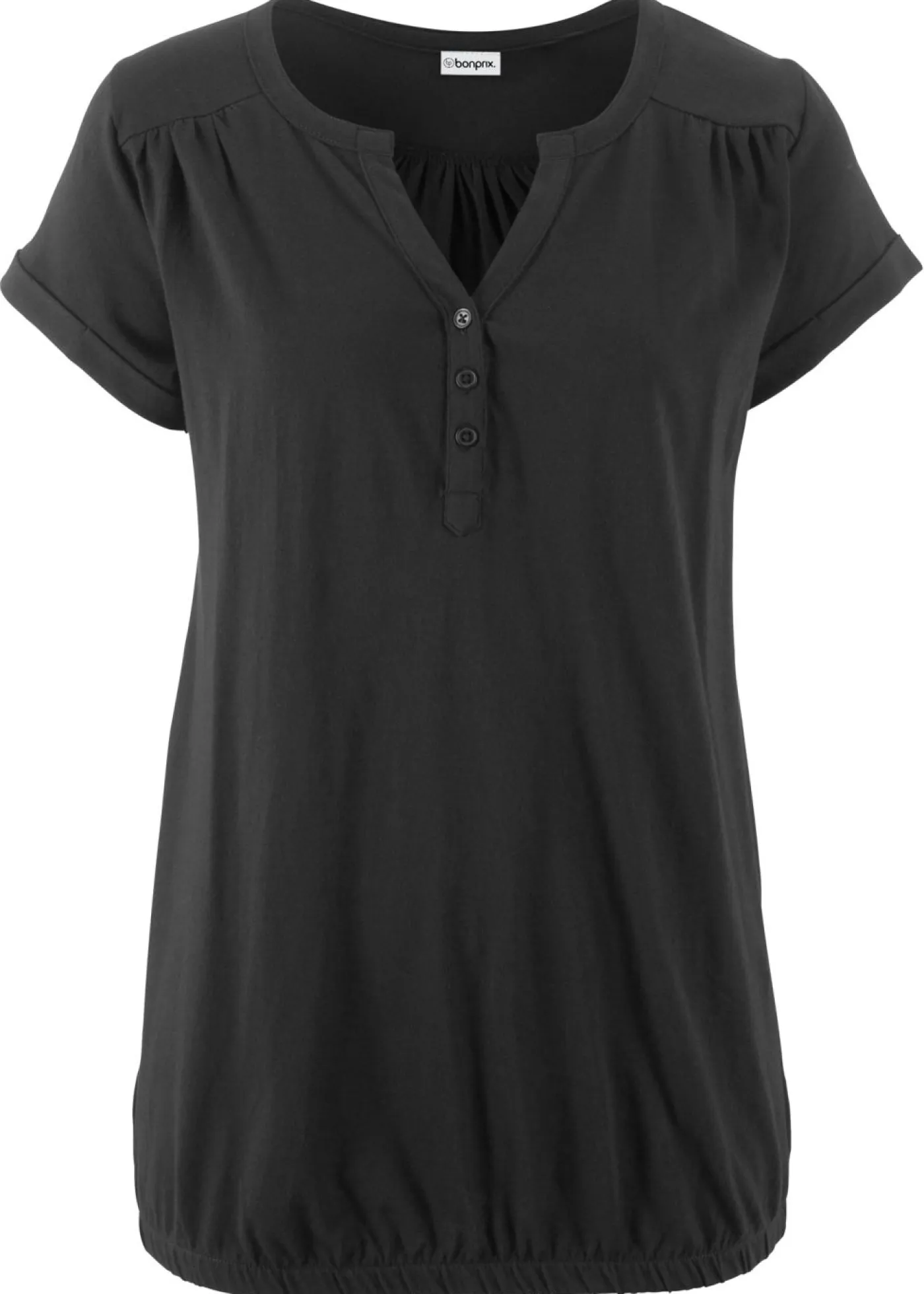 Mujer bonprix bonprix Camiseta de algodón con manga corta