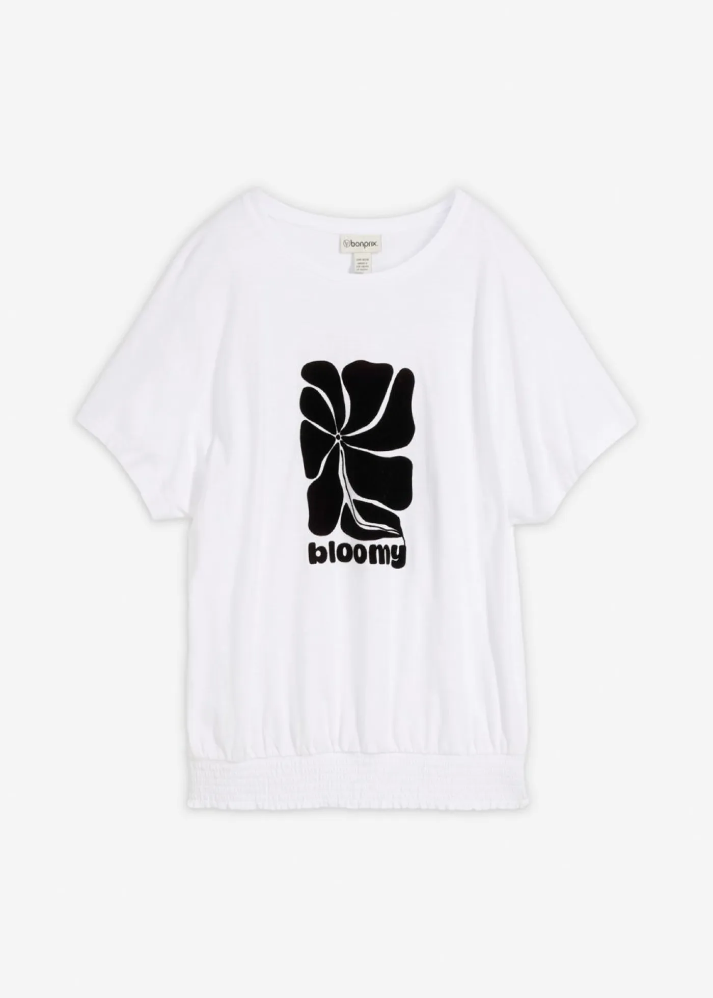 Mujer bonprix bonprix Camiseta de algodón con nido de abeja