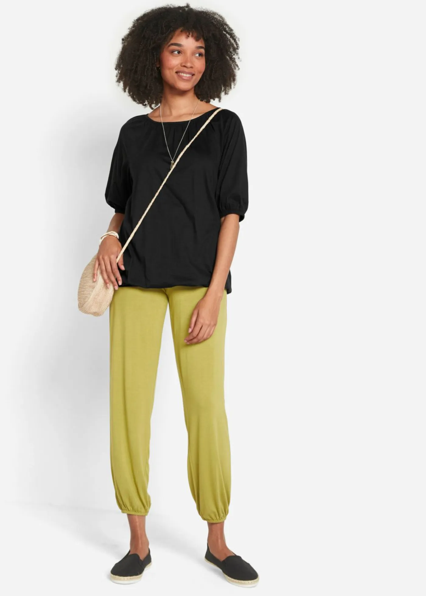 bonprix bonprix Camisetas|Novedades>Camiseta de algodón orgánico puro Negro