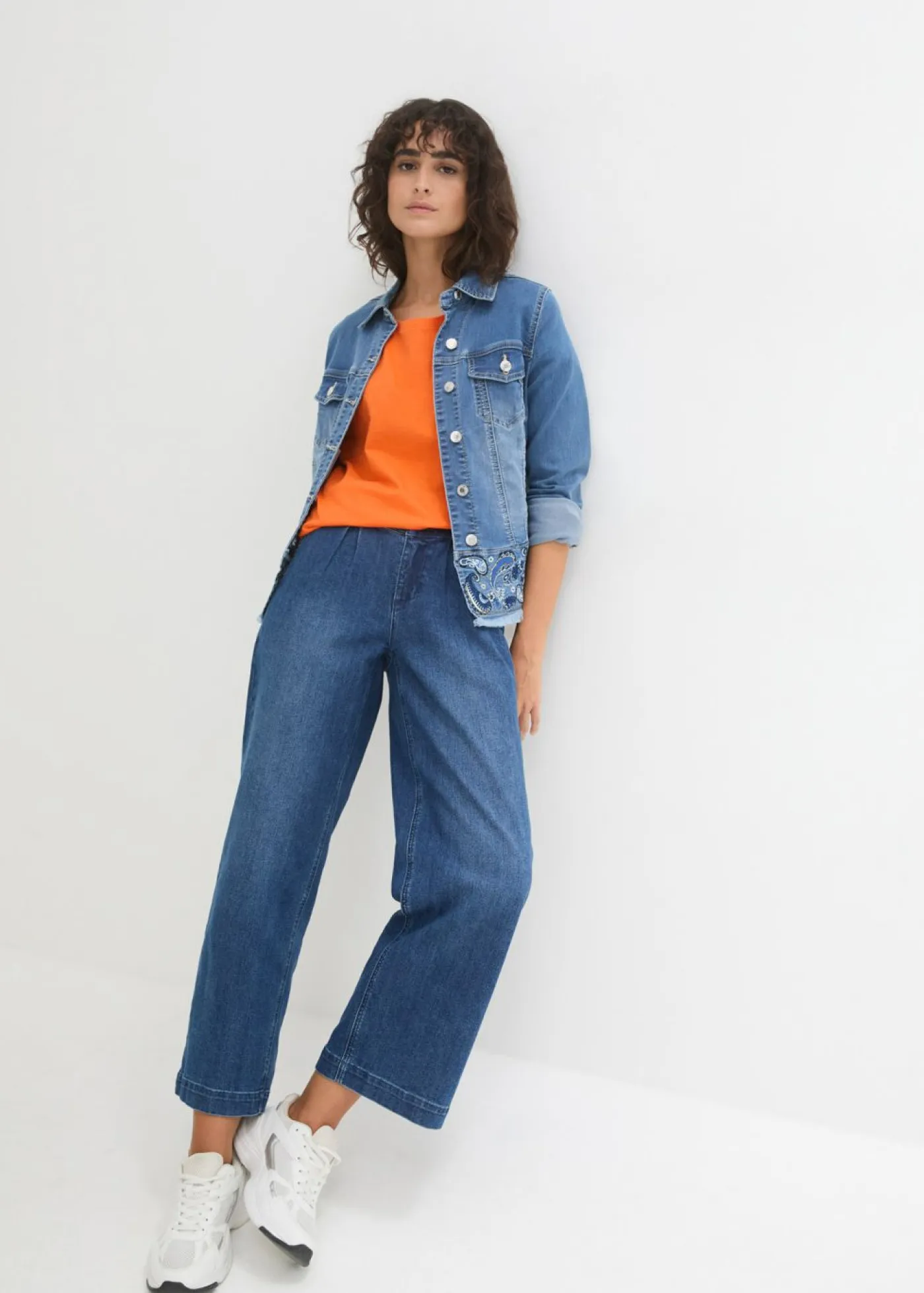 bonprix bonprix Básicos|Camisetas>Camiseta de algodón orgánico puro Naranja cálido