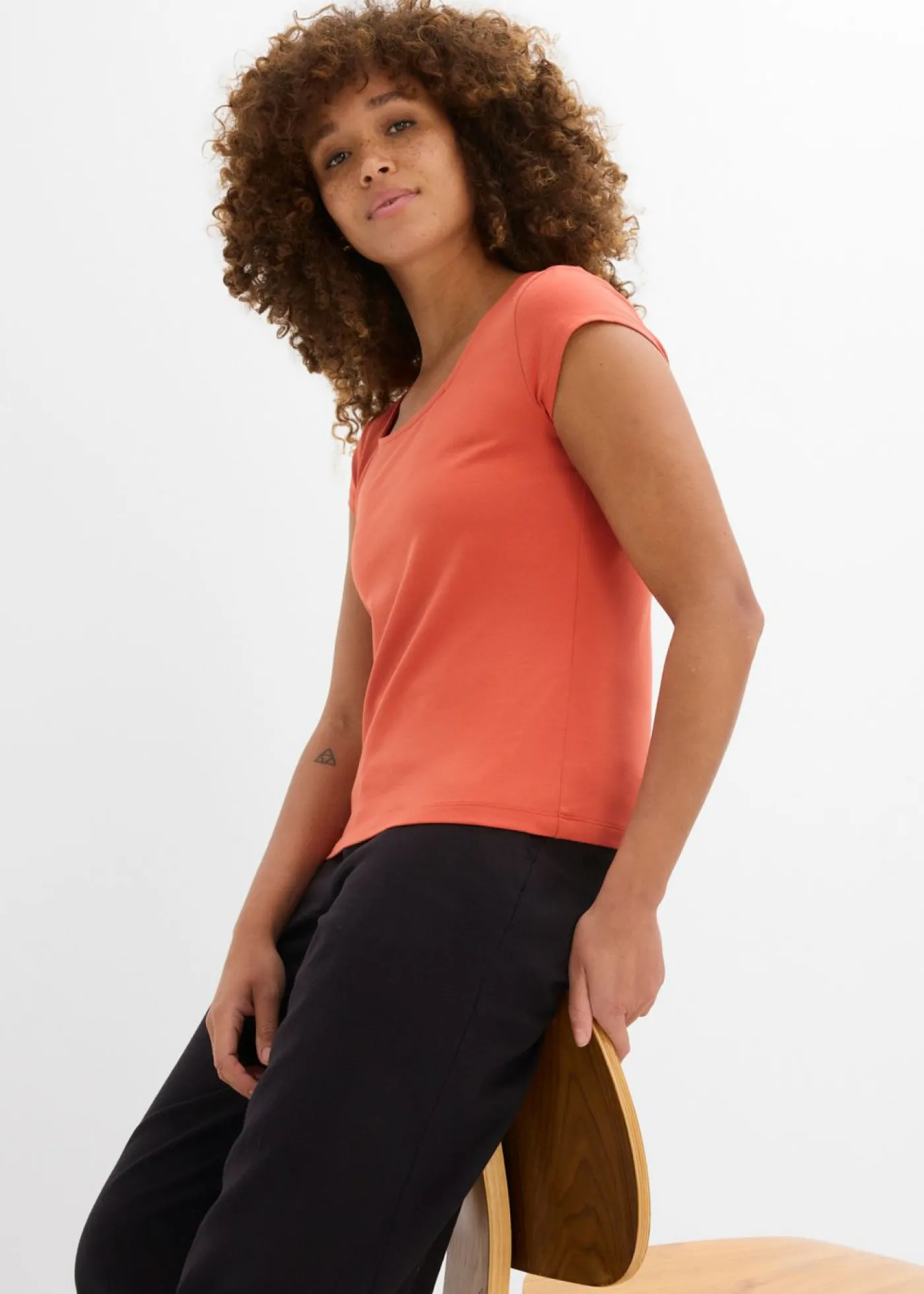 Mujer bonprix bonprix Camiseta de algodón orgánico puro