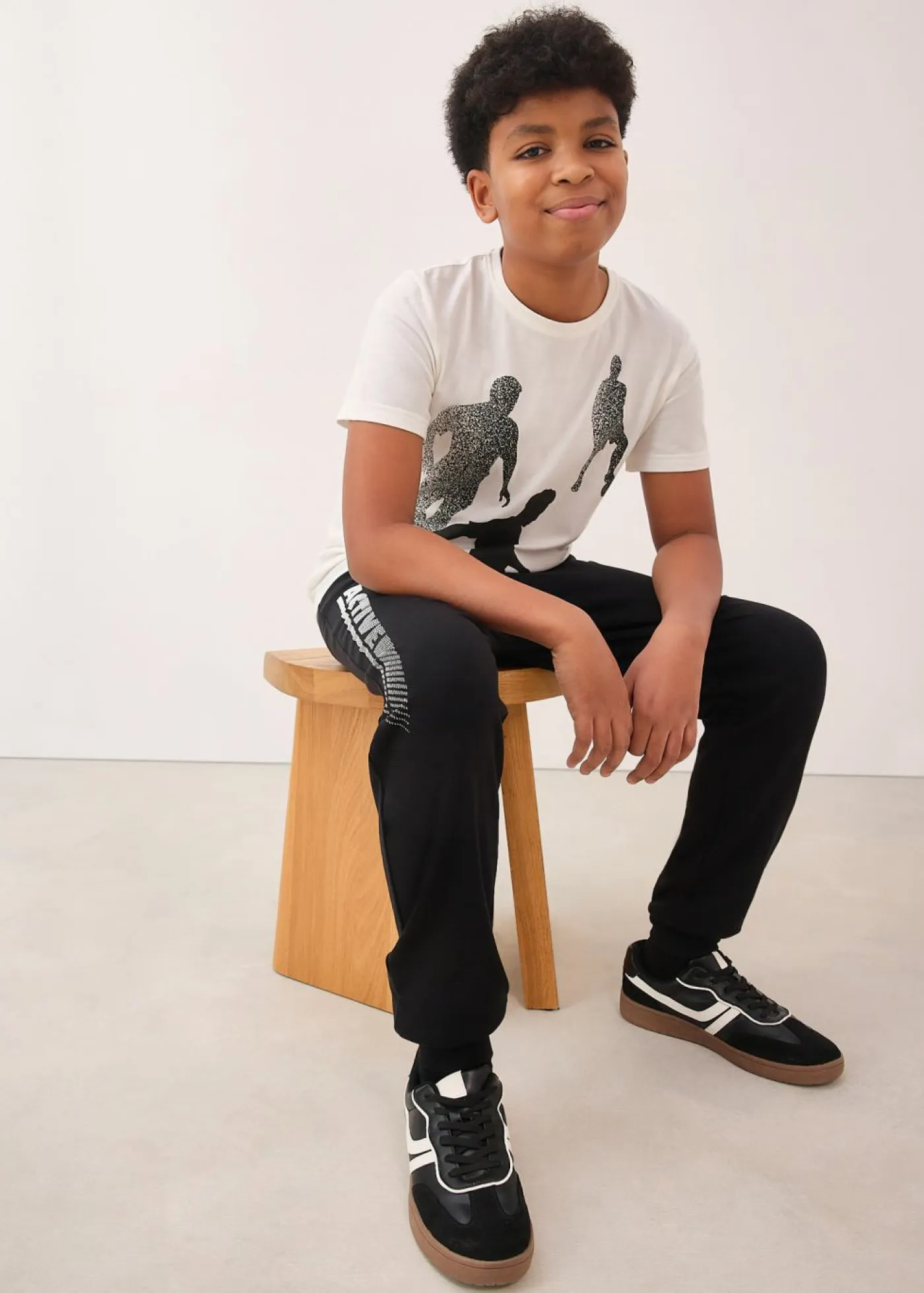 bonprix bonprix Ropa 9 A 16 Años·Camisetas|Ropa 9 A 16 Años·Packs De Ropa>Camiseta de algodón orgánico puro (3 unidades) fresa-blanco lana-negro