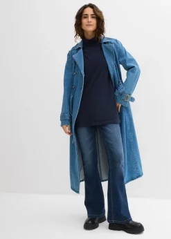 Mujer bonprix bonprix Camiseta de algodón orgánico puro con cuello alto