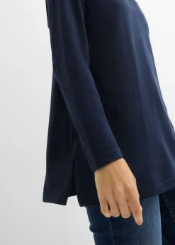 Mujer bonprix bonprix Camiseta de algodón orgánico puro con cuello alto