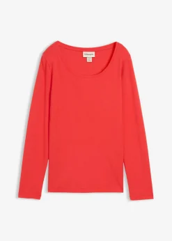 Mujer bonprix bonprix Camiseta de algodón orgánico puro con manga larga