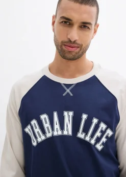 Hombre bonprix bonprix Camiseta de algodón orgánico puro con manga larga