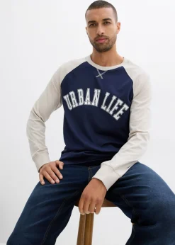 Hombre bonprix bonprix Camiseta de algodón orgánico puro con manga larga