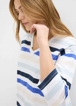 Mujer bonprix bonprix Camiseta de algodón orgánico con mangas 3/4