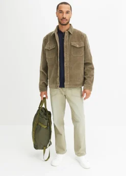 Hombre bonprix bonprix Camiseta de algodón orgánico puro con cuello henley (2 unidades)