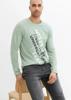Hombre bonprix bonprix Camiseta de algodón orgánico puro con manga larga