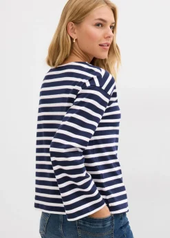 Mujer bonprix bonprix Camiseta de algodón orgánico puro con manga larga