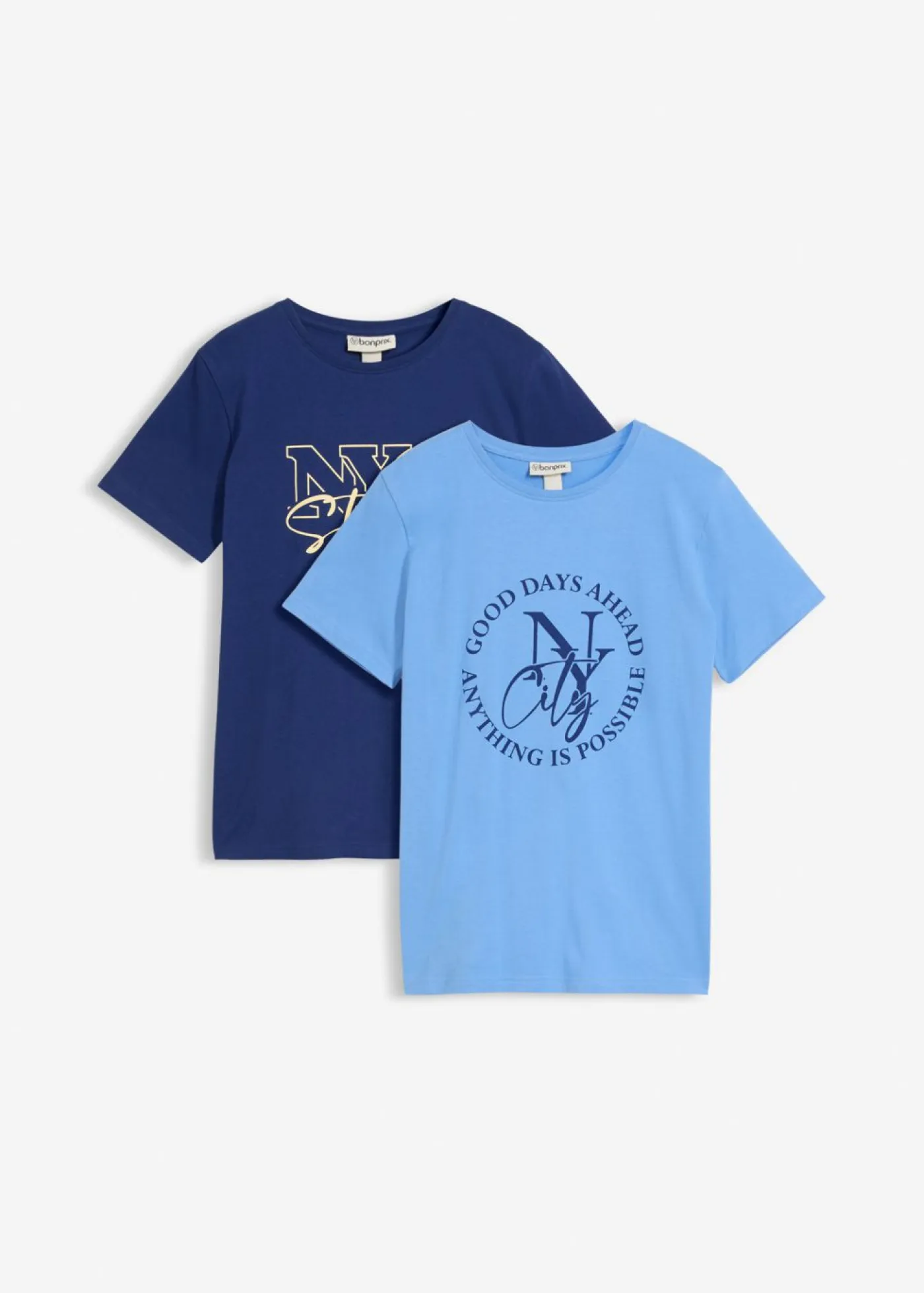 Niños bonprix bonprix Camiseta de algodón orgánico puro (2 unidades)