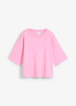 bonprix bonprix Esenciales|Camisetas>Camiseta de algodón orgánico puro Rosa