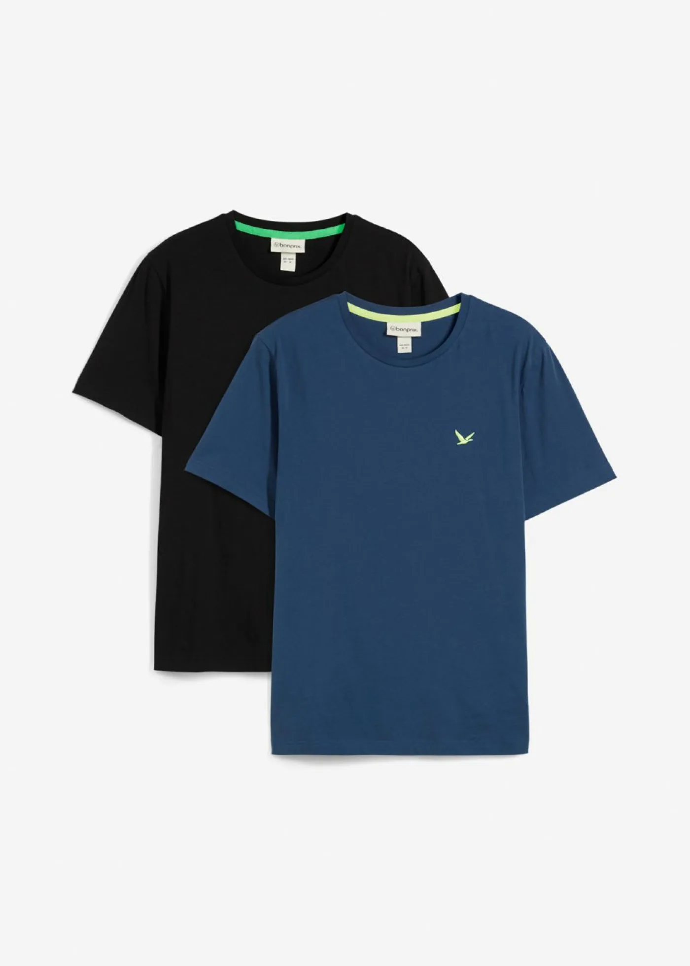 Hombre bonprix bonprix Camiseta de algodón orgánico puro (2 unidades)